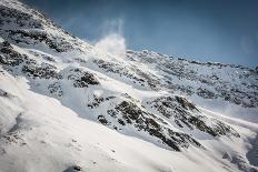 Mountain Ridge with Wind Blowing off Some Snow-Anze Bizjan-Photographic Print