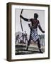 Anzikos Warrior, Africa, Engraving from Encyclopedia of Voyages, 1795-Jacques Grasset de Saint-Sauveur-Framed Giclee Print