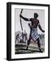 Anzikos Warrior, Africa, Engraving from Encyclopedia of Voyages, 1795-Jacques Grasset de Saint-Sauveur-Framed Giclee Print