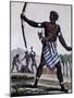 Anzikos Warrior, Africa, Engraving from Encyclopedia of Voyages, 1795-Jacques Grasset de Saint-Sauveur-Mounted Giclee Print