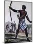 Anzikos Warrior, Africa, Engraving from Encyclopedia of Voyages, 1795-Jacques Grasset de Saint-Sauveur-Mounted Giclee Print