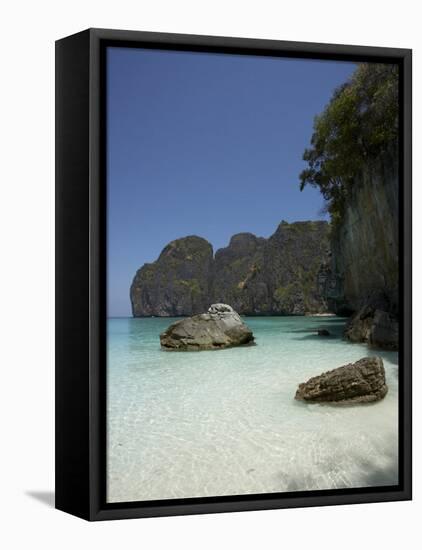 Ao Maya, Ko Phi Phi Leh, Thailand, Southeast Asia-Joern Simensen-Framed Stretched Canvas