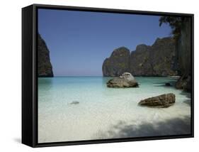 Ao Maya, Ko Phi Phi Leh, Thailand, Southeast Asia-Joern Simensen-Framed Stretched Canvas