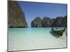 Ao Maya, Longtailboat in Front, Ko Phi Phi Leh, Thailand-Joern Simensen-Mounted Photographic Print