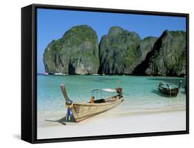 Ao Maya, Phi Phi Le, Ko Phi Phi, Krabi Province, Thailand, Southeast Asia-Bruno Morandi-Framed Stretched Canvas