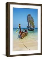 Ao Phra Nang Bay, Ko Poda Island, Krabi Province, Thailand, Southeast Asia, Asia-null-Framed Photographic Print