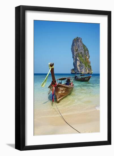 Ao Phra Nang Bay, Ko Poda Island, Krabi Province, Thailand, Southeast Asia, Asia-null-Framed Photographic Print