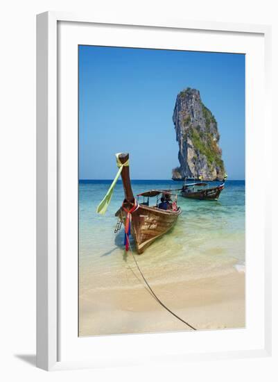 Ao Phra Nang Bay, Ko Poda Island, Krabi Province, Thailand, Southeast Asia, Asia-null-Framed Photographic Print