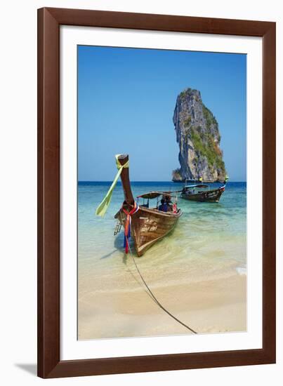 Ao Phra Nang Bay, Ko Poda Island, Krabi Province, Thailand, Southeast Asia, Asia-null-Framed Photographic Print