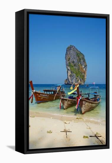 Ao Phra Nang Bay, Ko Poda Island, Krabi Province, Thailand, Southeast Asia, Asia-null-Framed Stretched Canvas