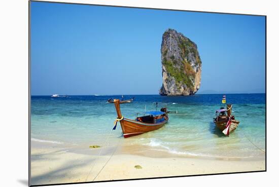 Ao Phra Nang Bay, Ko Poda Island, Krabi Province, Thailand, Southeast Asia, Asia-null-Mounted Photographic Print