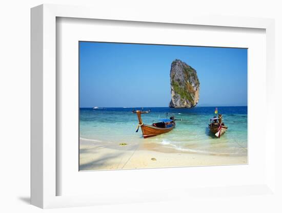 Ao Phra Nang Bay, Ko Poda Island, Krabi Province, Thailand, Southeast Asia, Asia-null-Framed Photographic Print