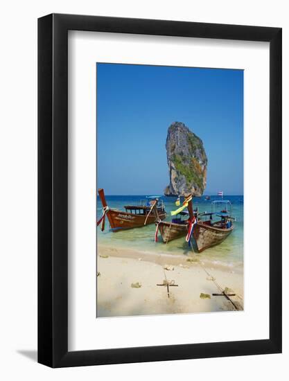 Ao Phra Nang Bay, Ko Poda Island, Krabi Province, Thailand, Southeast Asia, Asia-null-Framed Photographic Print