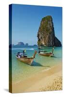 Ao Phra Nang Bay, Railay Beach, Hat Tham Phra Nang Beach, Krabi Province, Thailand-null-Stretched Canvas