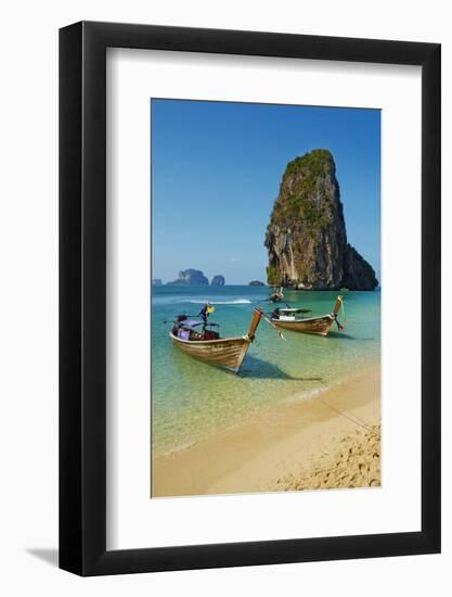 Ao Phra Nang Bay, Railay Beach, Hat Tham Phra Nang Beach, Krabi Province, Thailand-null-Framed Photographic Print