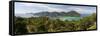 Ao Ton Sai and Ao Dalam Bays from Viewpoint-Stuart Black-Framed Stretched Canvas