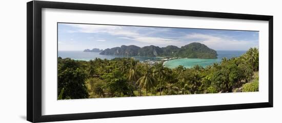 Ao Ton Sai and Ao Dalam Bays from Viewpoint-Stuart Black-Framed Photographic Print