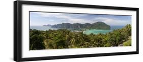 Ao Ton Sai and Ao Dalam Bays from Viewpoint-Stuart Black-Framed Photographic Print