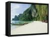 Ao Ton Sai Bay, Phi-Phi Don Island, Krabi Province, Thailand, Asia-Gavin Hellier-Framed Stretched Canvas