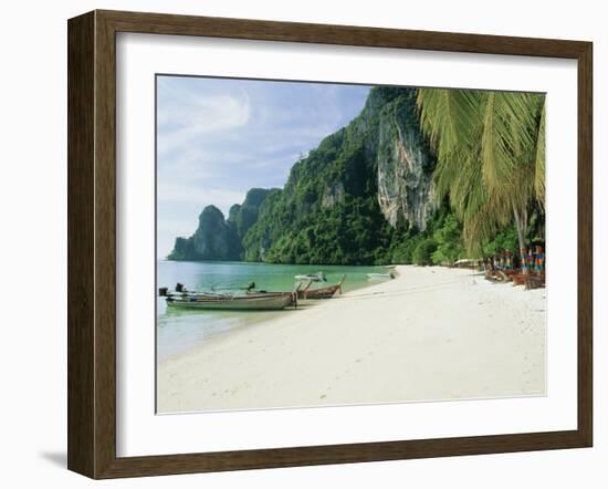 Ao Ton Sai Bay, Phi-Phi Don Island, Krabi Province, Thailand, Asia-Gavin Hellier-Framed Photographic Print