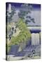 Aoigaoka Waterfall in the Eastern Capital-Katsushika Hokusai-Stretched Canvas