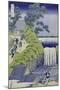 Aoigaoka Waterfall in the Eastern Capital-Katsushika Hokusai-Mounted Giclee Print