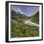 Aoraki, Hooker River, Mount Cook National Park, Canterbury, South Island, New Zealand-Rainer Mirau-Framed Photographic Print