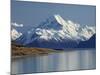 Aoraki Mount Cook and Lake Pukaki, Mackenzie Country, South Canterbury, South Island, New Zealand-David Wall-Mounted Photographic Print