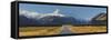 Aoraki, Mount Road Cook, Mount Cook National Park, Canterbury, South Island, New Zealand-Rainer Mirau-Framed Stretched Canvas