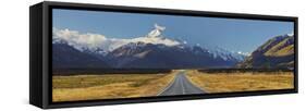 Aoraki, Mount Road Cook, Mount Cook National Park, Canterbury, South Island, New Zealand-Rainer Mirau-Framed Stretched Canvas