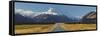 Aoraki, Mount Road Cook, Mount Cook National Park, Canterbury, South Island, New Zealand-Rainer Mirau-Framed Stretched Canvas