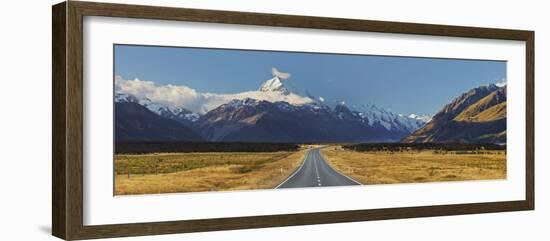 Aoraki, Mount Road Cook, Mount Cook National Park, Canterbury, South Island, New Zealand-Rainer Mirau-Framed Photographic Print