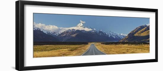 Aoraki, Mount Road Cook, Mount Cook National Park, Canterbury, South Island, New Zealand-Rainer Mirau-Framed Photographic Print