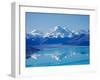 Aoraki, Mt Cook and Lake Pukaki, South Canterbury, South Island, New Zealand-David Wall-Framed Premium Photographic Print