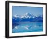 Aoraki, Mt Cook and Lake Pukaki, South Canterbury, South Island, New Zealand-David Wall-Framed Photographic Print