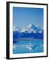 Aoraki, Mt Cook and Lake Pukaki, South Canterbury, South Island, New Zealand-David Wall-Framed Photographic Print