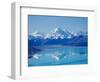 Aoraki, Mt Cook and Lake Pukaki, South Canterbury, South Island, New Zealand-David Wall-Framed Photographic Print