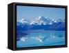 Aoraki, Mt Cook and Lake Pukaki, South Canterbury, South Island, New Zealand-David Wall-Framed Stretched Canvas