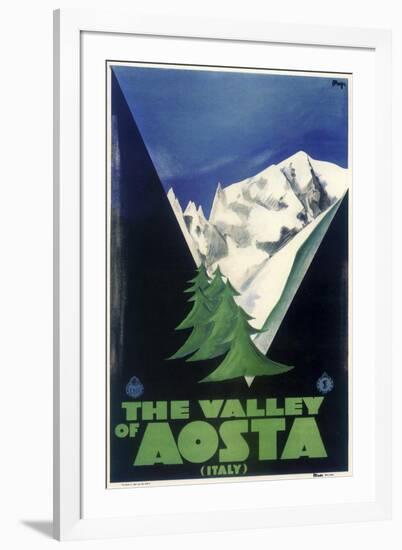 Aosta Italia-Vintage Apple Collection-Framed Giclee Print