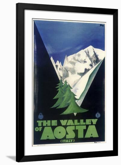 Aosta Italia-Vintage Apple Collection-Framed Giclee Print