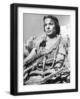 APACHE, 1954 directed by ROBERT ALDRICH Jean Peters (b/w photo)-null-Framed Photo