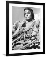 APACHE, 1954 directed by ROBERT ALDRICH Jean Peters (b/w photo)-null-Framed Photo