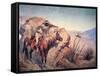 Apache Ambush-Frederic Sackrider Remington-Framed Stretched Canvas