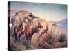 Apache Ambush-Frederic Sackrider Remington-Stretched Canvas