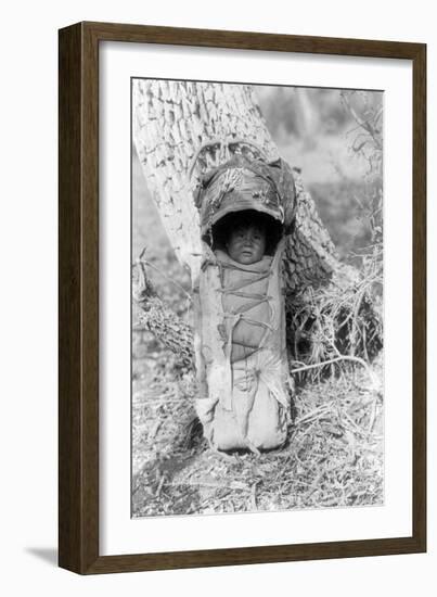 Apache Baby-Edward S^ Curtis-Framed Giclee Print