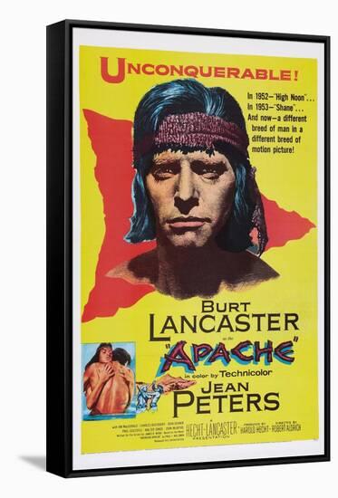 Apache, Burt Lancaster, 1954-null-Framed Stretched Canvas