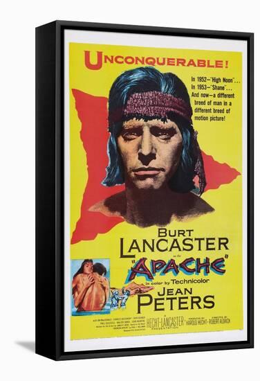 Apache, Burt Lancaster, 1954-null-Framed Stretched Canvas