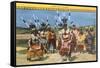 Apache Devil Dancers-null-Framed Stretched Canvas