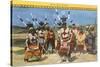 Apache Devil Dancers-null-Stretched Canvas