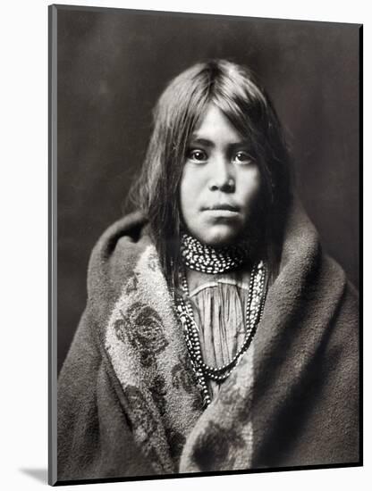 Apache Girl, C1903-Edward S^ Curtis-Mounted Photographic Print